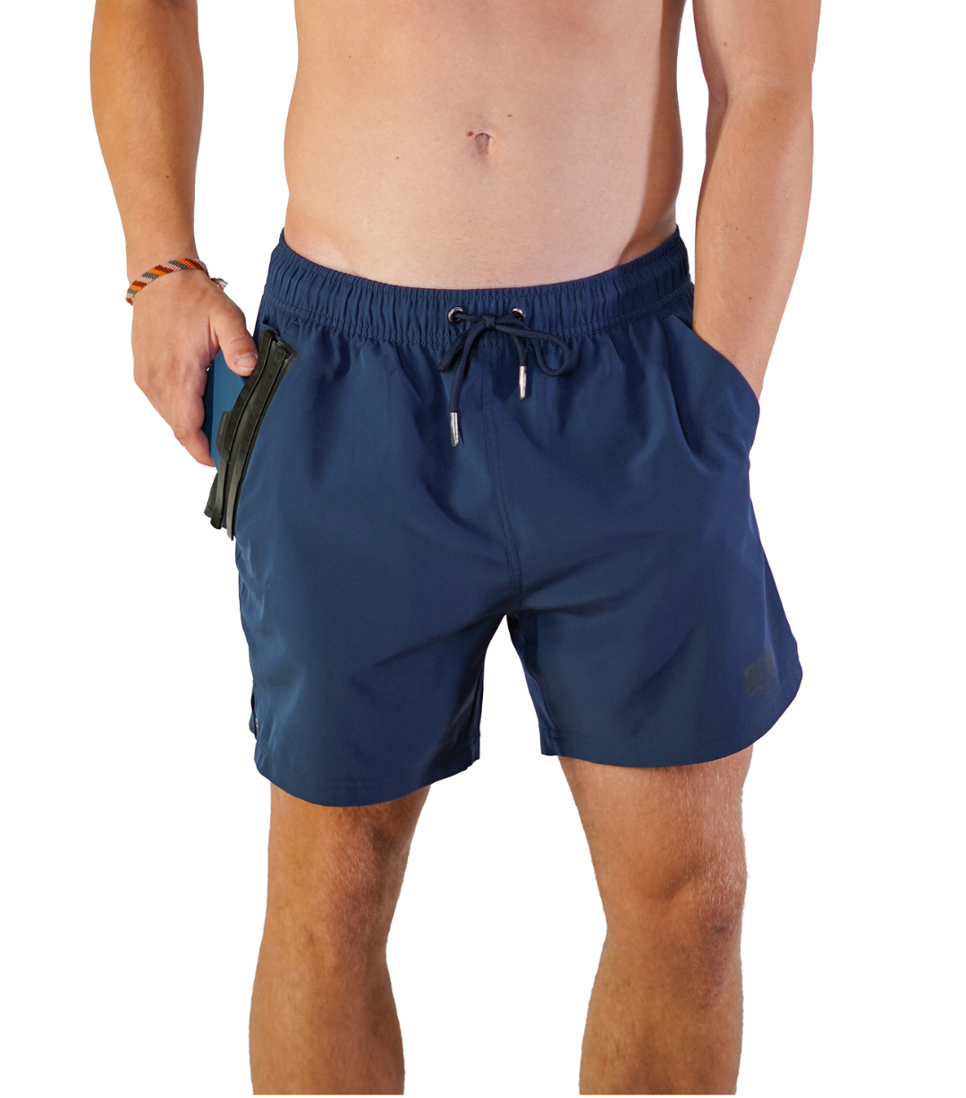 BEVA Badehose mit integrierter wasserdichter Tasche