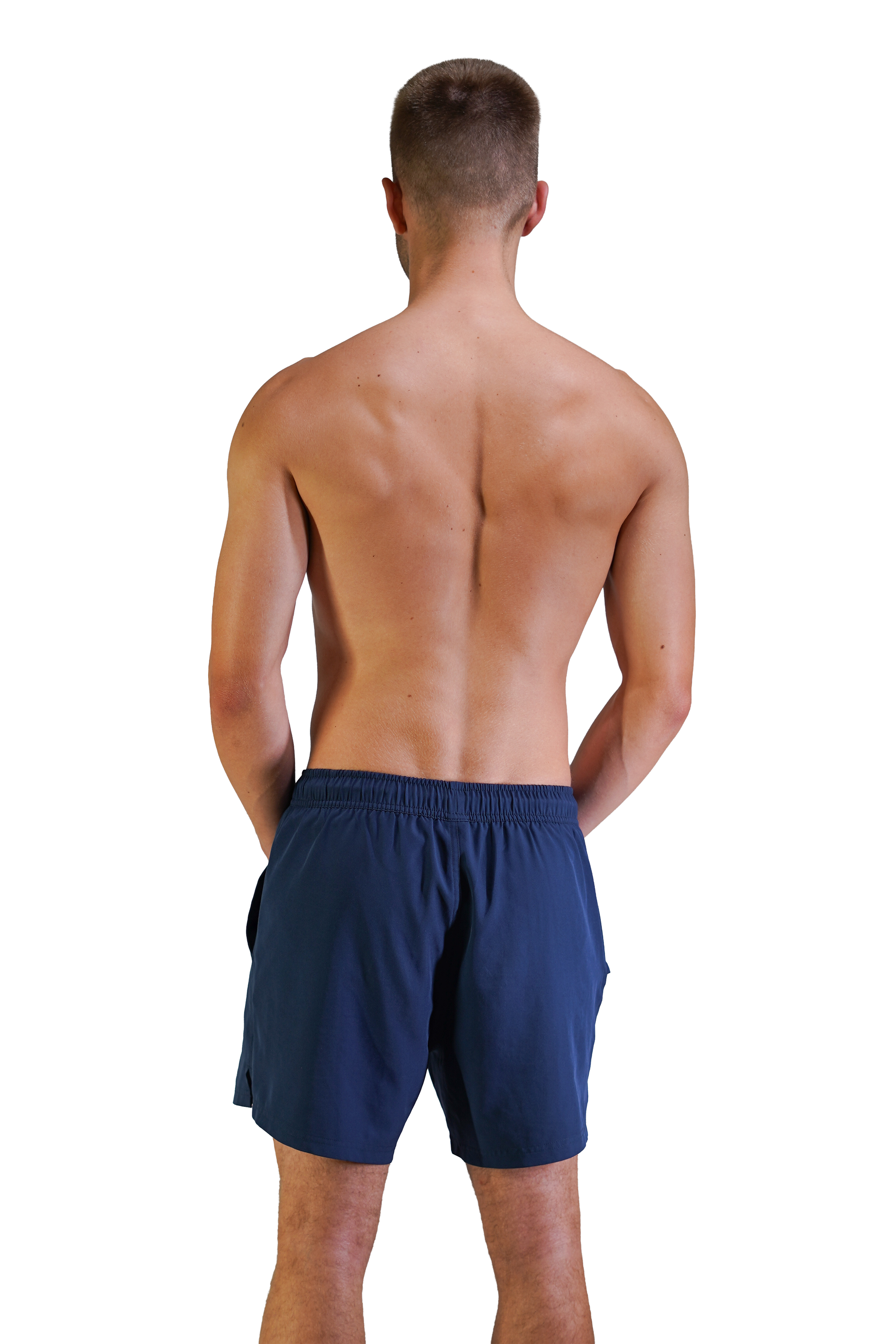 Beva Badehose mit wasserfester Tasche, Model von hinten