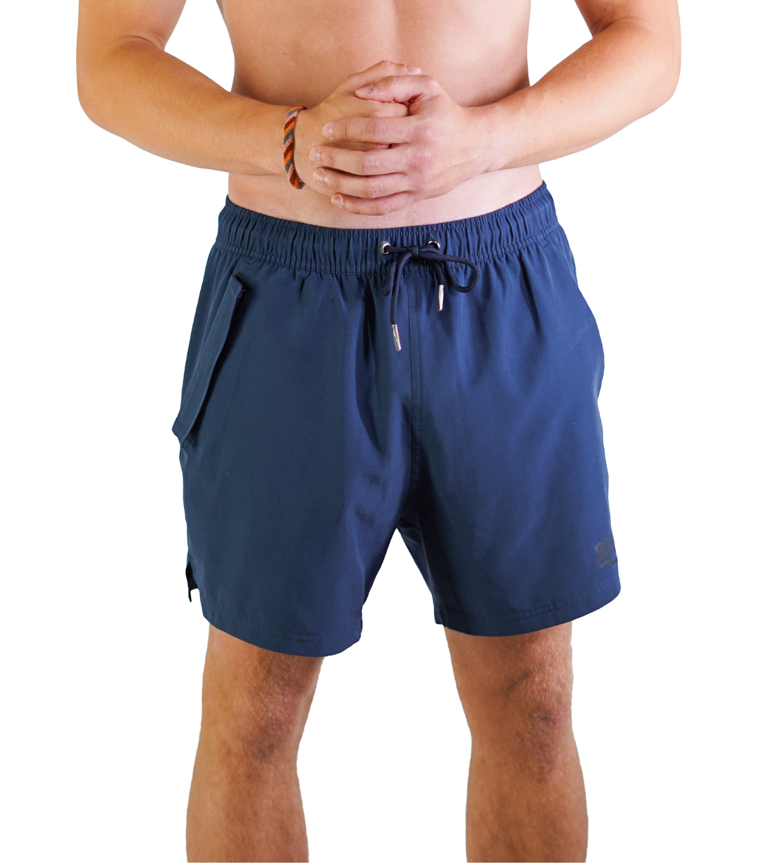 BEVA Herren Badehose mit wasserdichter Tasche für Strand und Urlaub